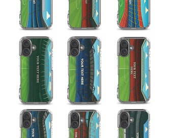 Personalised Football Phone Case, Custom Name or Text, iPhone Gift