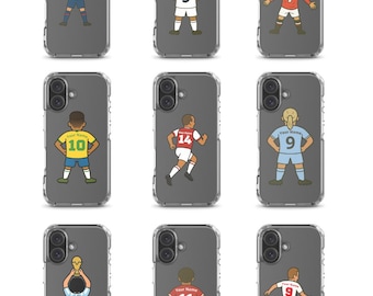 Personalized Football Phone Case: Clear iPhone Case, Custom Name