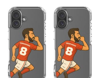 Funda de teléfono Bruno Fernandes de edición limitada: regalo de fútbol personalizado para aficionados