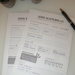 Planificateur quotidien pour TDAH | Planificateur quotidien imprimable pour TDAH | Structure et concentration | Planificateur quotidien minimaliste A4/A5 | Téléchargement PDF instantané
