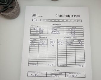 Printable Budget Planner | Printable Household Budget Book | Digital Budget Planner | Income and Expense Tracker | Financial Planner PDF A4 A5