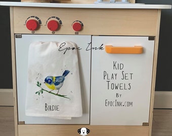 Personalized child towel / kid kitchen towel / child towel / kid play set towel / play kitchen / Personalized baking