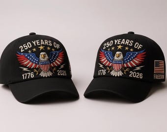 United States 250th Anniversary Hat, U.S. Retro Baseball Cap, U.S. 250th Anniversary Tribute Hat, Unisex Baseball Caps Patriotic Cap