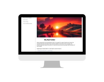 Digital Life Vermächtnis & Nachlass Organizer | OneNote Notizbuch (Digitaler Download)
