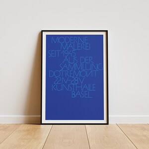 Moderne Malerei Seit Exhibition poster