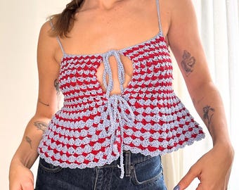 The Liz top - Summer top crochet PDF pattern for advanced beginners