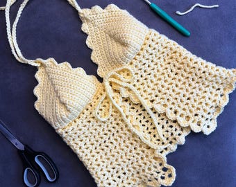 Easy Crochet Summer Top Pattern: Beginner Friendly (PDF Pattern in English)