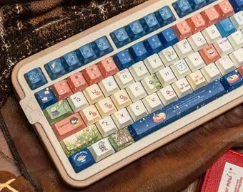 Cute Storybook Fairytale Anime Keycap Set for Mechanical Keyboard | Artisan Keycaps, Cherry & MOA Profile, PBT Dye-Sub – KeyArtisan®