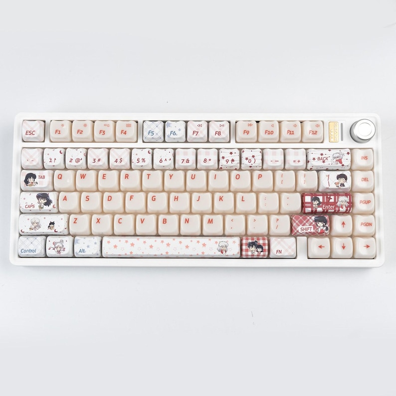Moonlit Anime Fantasy Artisan Keycap Set for Mechanical Keyboard ...