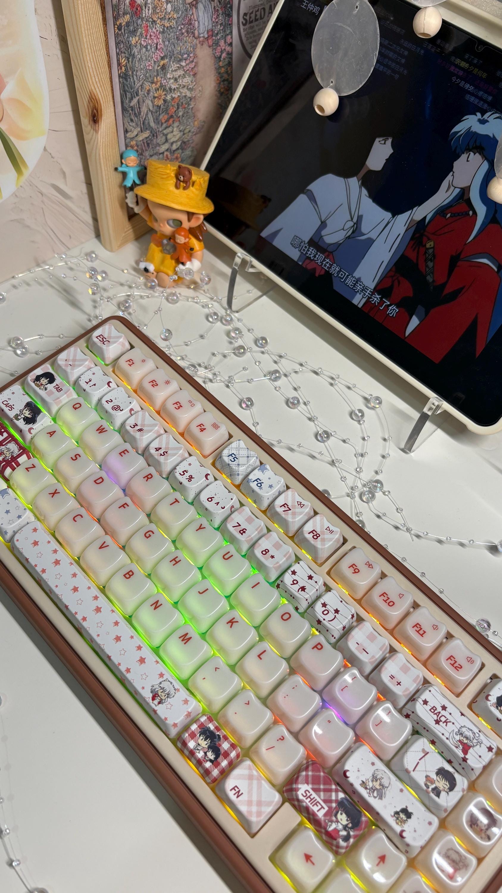 Moonlit Anime Fantasy Artisan Keycap Set for Mechanical Keyboard ...
