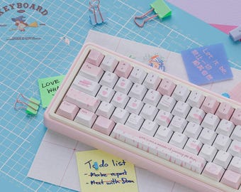 UR65 Cute Love Letters Mechanical Keyboard - Custom Tri-Mode RGB 65% Compact Keyboard | Keyartisan®