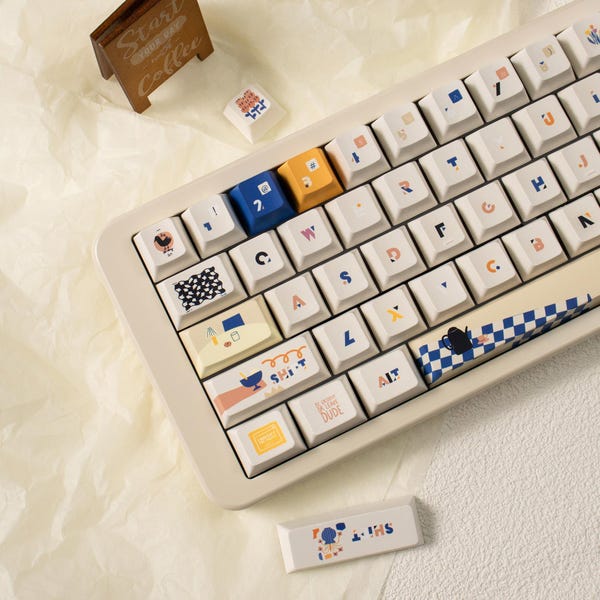 Creative Journey Theme Artisan Keycap Set for Mechanical Keyboard - Cute Aesthetic Design Keycaps | Keyartisan®