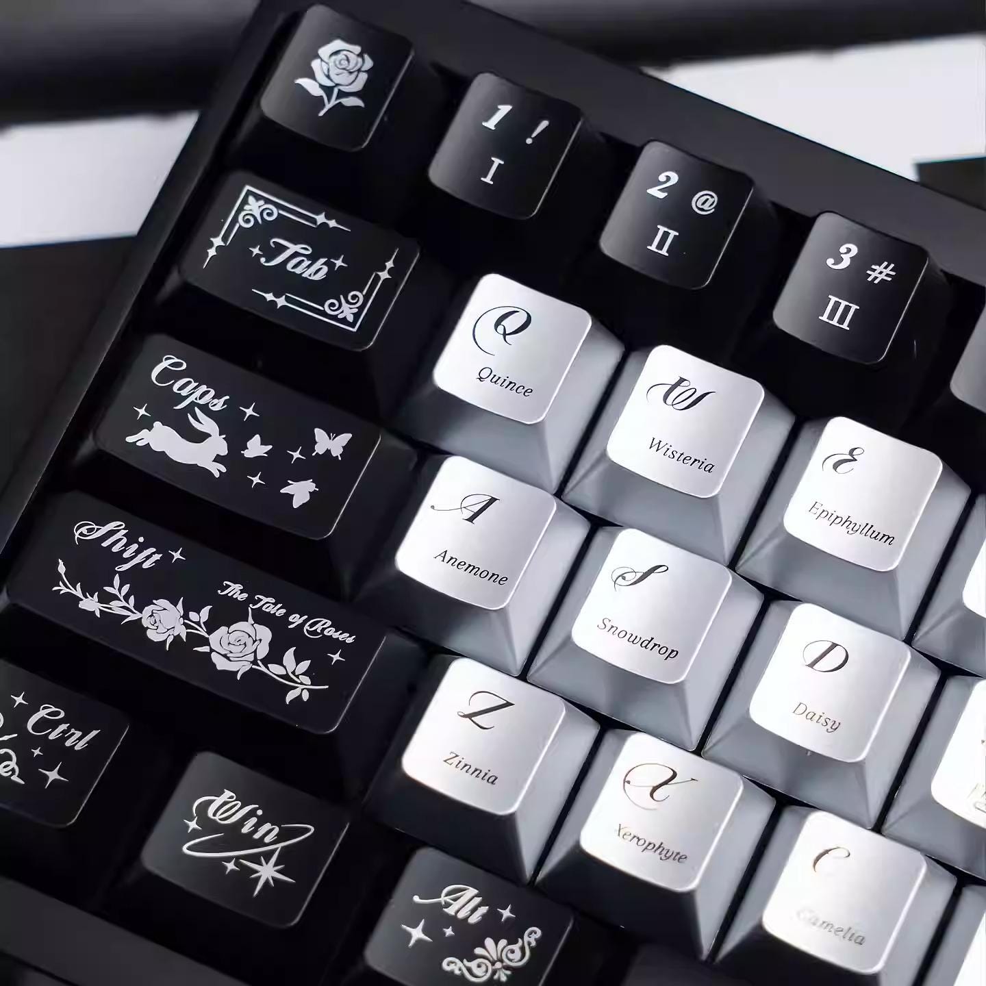 キーボード Gothcaps Artisan keycaps Goth Keycaps Set - Etsy