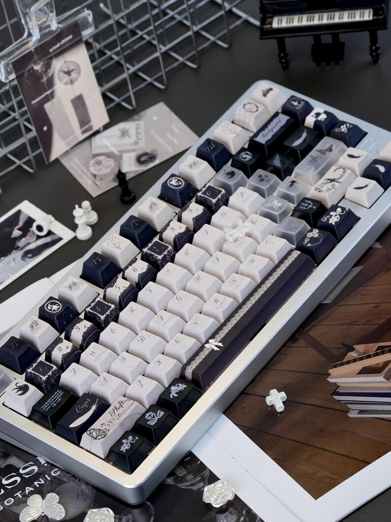 Cool Dance of Ashes Theme Artisan Keycaps Set for Mechanical Keyboard ...