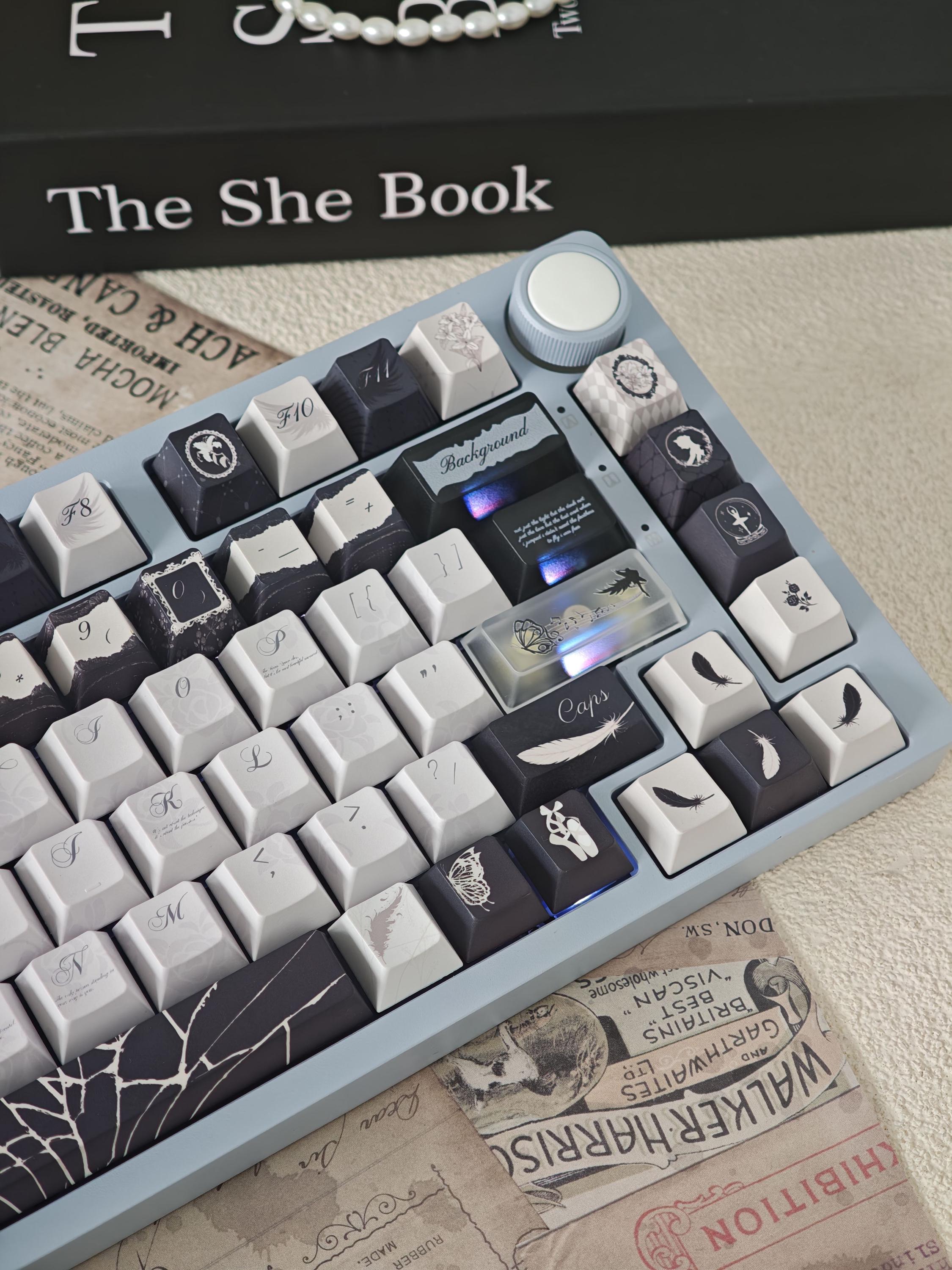 Cool Dance of Ashes Theme Artisan Keycaps Set for Mechanical