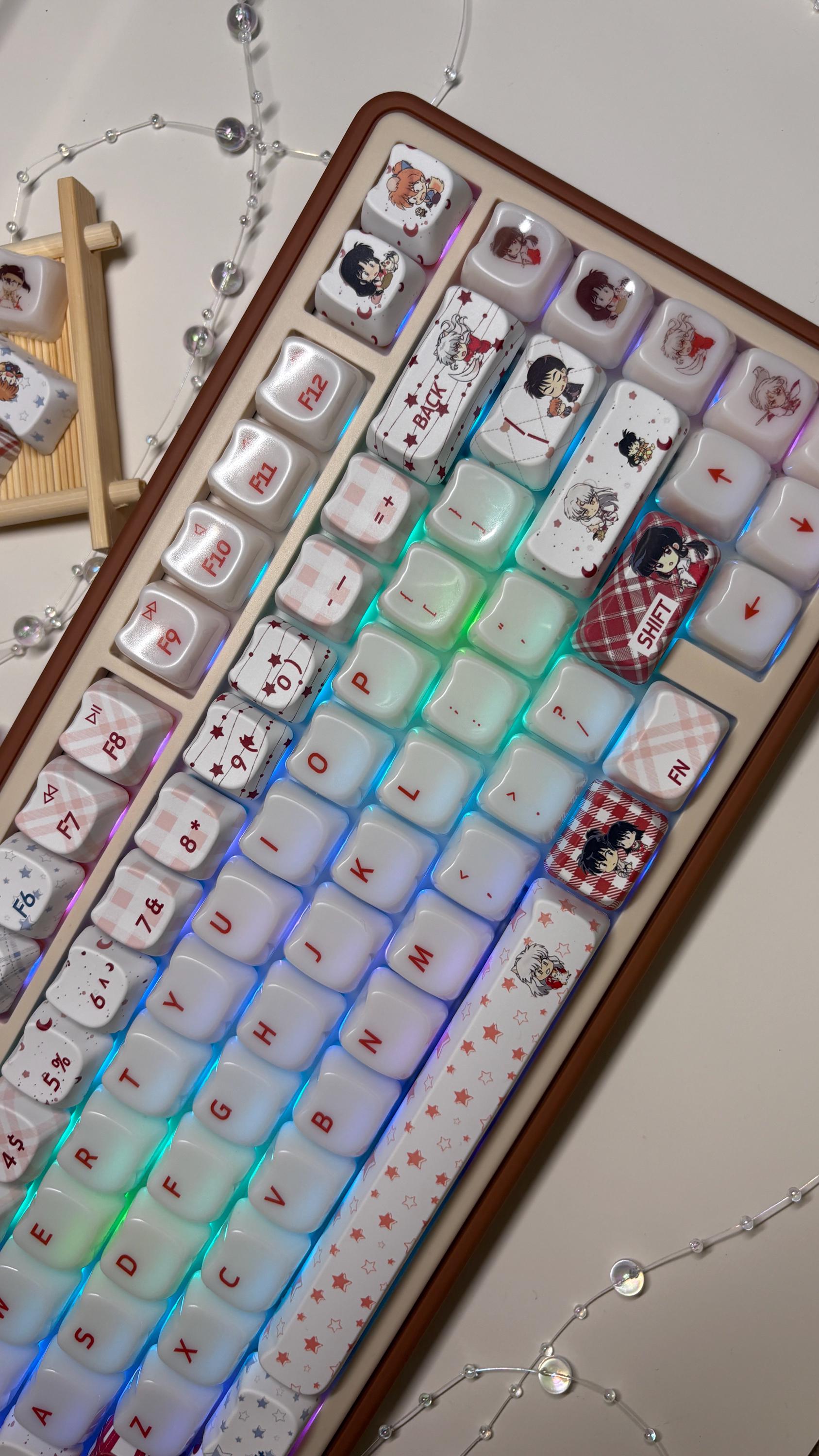 Moonlit Anime Fantasy Artisan Keycap Set for Mechanical Keyboard ...