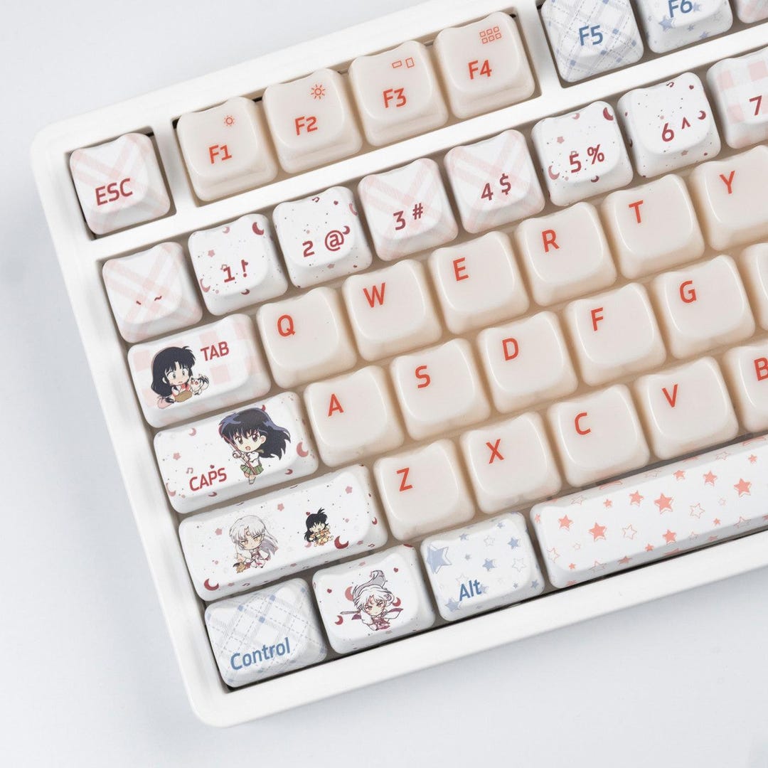 Moonlit Anime Fantasy Artisan Keycap Set for Mechanical Keyboard ...