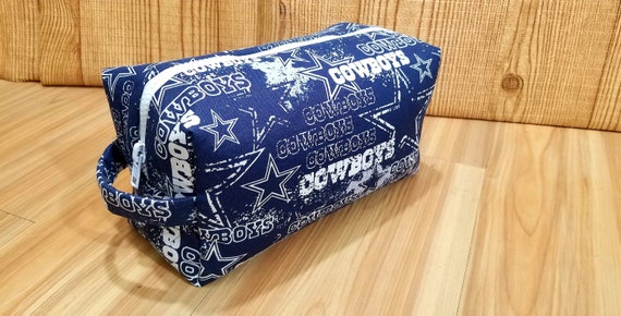 Dallas Cowboys Fans Boxy Pouch/ Shave Bag/ Cosmetic Makeup Toiletry Bag/ Christmas stuffers/ Travel Bag/ Dopp Kit