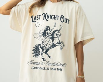 Renaissance Faire Shirt, Last Knight Out Medieval Bride Tee, Medieval Bachelorette Party Shirt, Bridal Squad