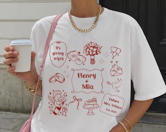 Future Mrs Shirt Custom Engagement Shirt Personalized Bride Shirt Engagement Gift For Anniversary Wifey Shirt Newly Engaged Gift