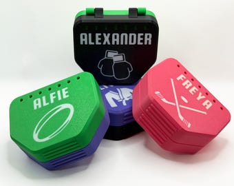 Personalised Sports Mouthguard Case – Custom 3D Printed Box for Rugby, Hockey, Boxing & Martial Arts
