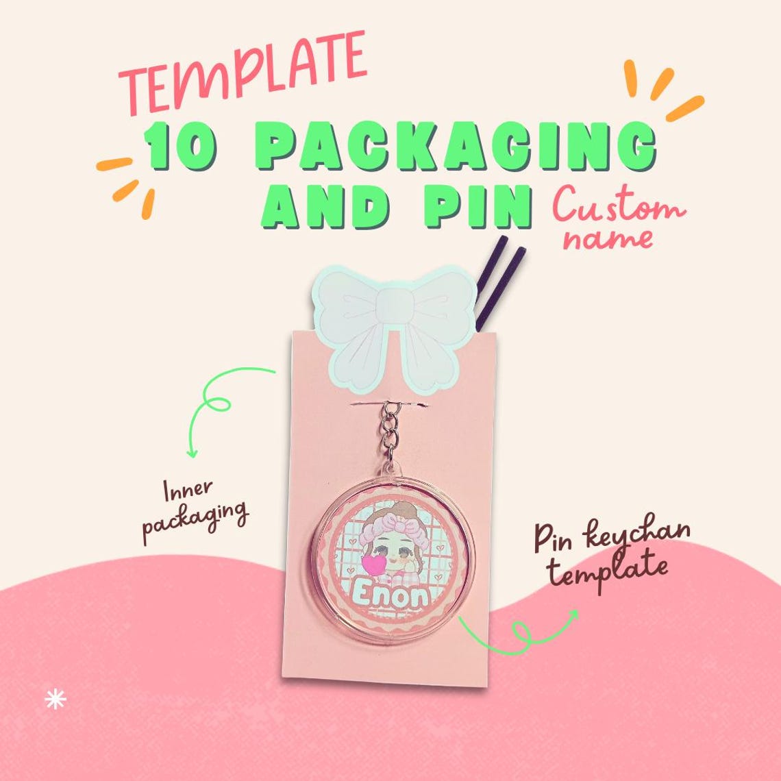 Editable Pin Packaging Templates | Canva Pro A4 (digital Download) - Etsy