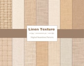 Linen texture digital paper pack Natural Scrapbook , Printable Textures Commercial Use for Invitations, Crafts, Collages
