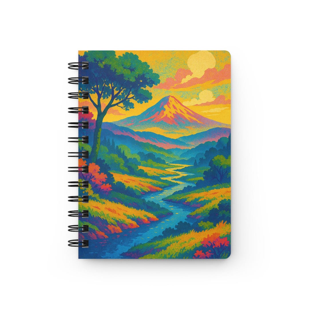Vibrant Landscape Journal – Nature Art, Sketchbook, Travel Notes - Etsy