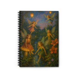 Fairy Tale Spiral Notebook | Magical Notebook for Journaling, Sketching, Gifts, School, Office, Fairy Lovers, Fantasy Art