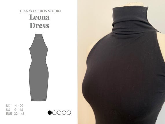 sleeveless jersey dress pattern Sleeveless Shift Dress PDF Sewing Pattern  Sewing Patterns
