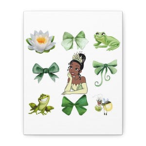 Tiana Princess and the frog Disney Princess Matte Canvas, Stretched, 1.25&quot;