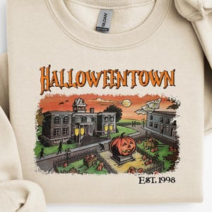 Comfort Colors® Halloweentown Est 1998 Shirt, Retro Halloweentown University Tee, Cute Fall Halloween Graphic T-Shirt, Spooky  Sweatshirt