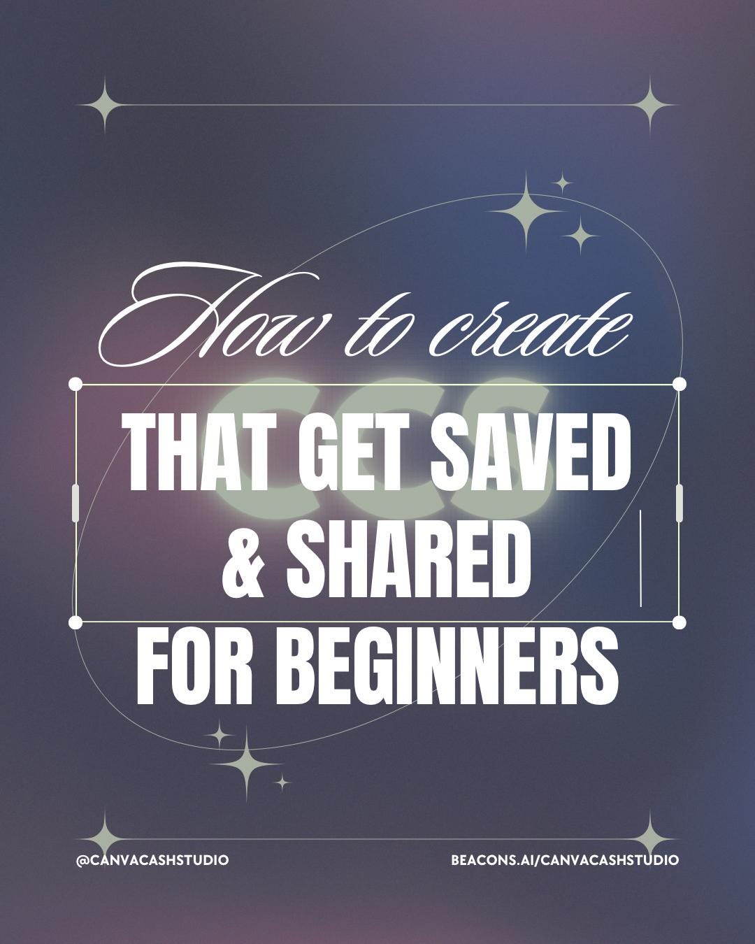 Instagram Carousel Bundle for Beginners | Canva Templates for Instagram ...