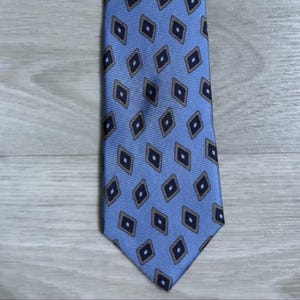 Reiss Blue Diamond Style Silk Necktie