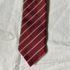 Vintage Red Stylish Men’s Stripes Necktie