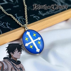 Black Clover Anime Necklace - Etsy
