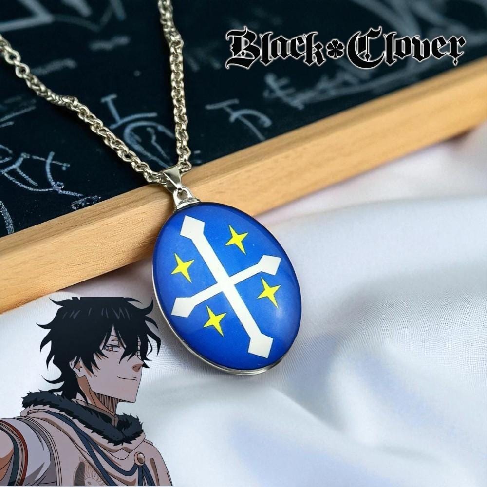 Yuno Necklace - Black Clover Anime Cosplay Pendant - Etsy
