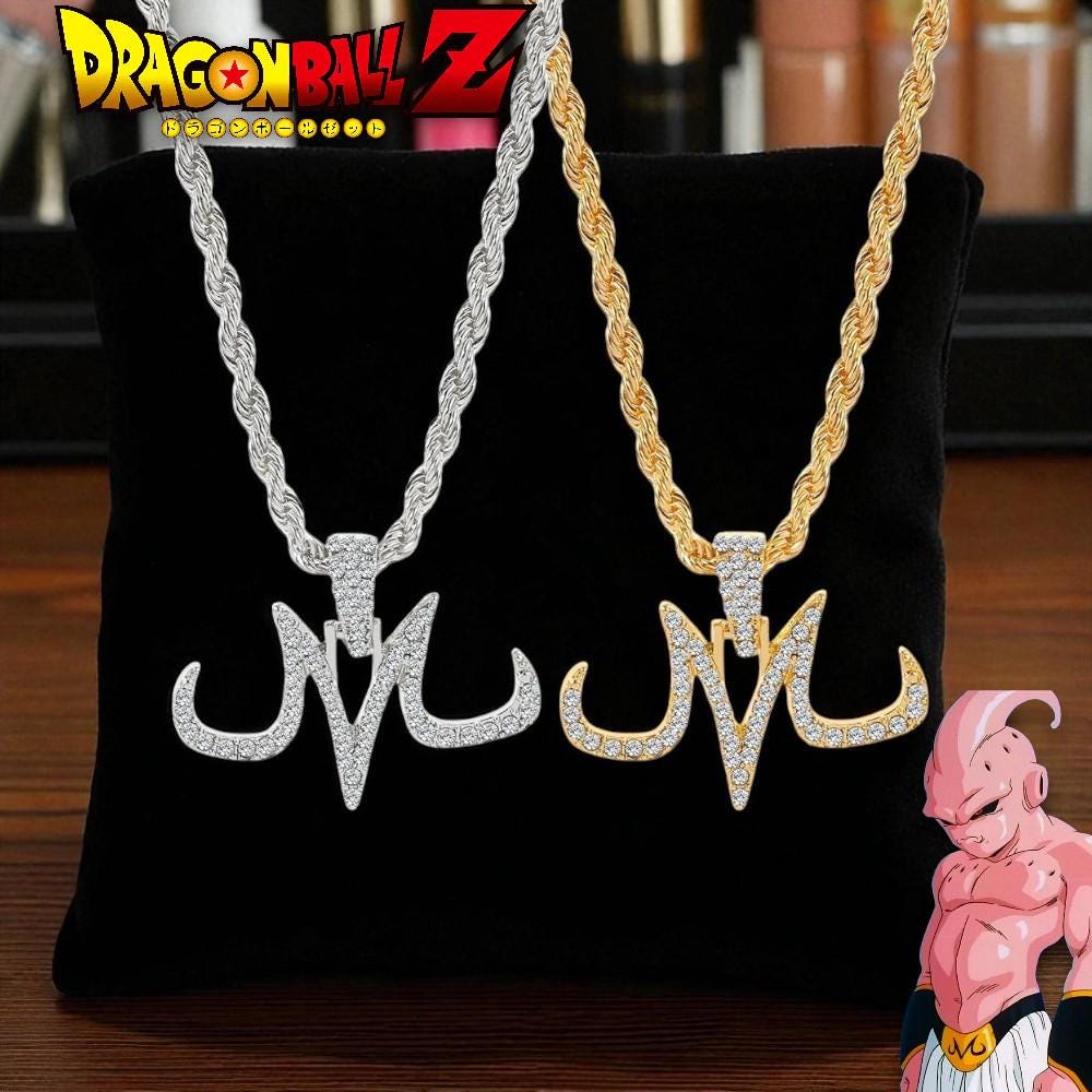 Maj!n Buu Rhinestone Necklace Anime Jewelry - Etsy