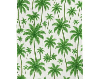 Mysig tropisk palmfilt, mjuk pläd, strandinredning, presentfilttillbehör