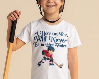 Hockeyshirt jongens - Amerikaans katoenen sportshirt voor kinderen