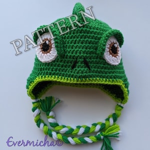 Chameleon Companion Crochet Hat pattern *Pattern only*