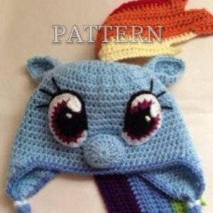 Rainbow Dash Crochet Hat *Pattern*