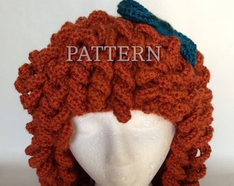 Scottish Princess Spiral Wig *Crochet Pattern only*