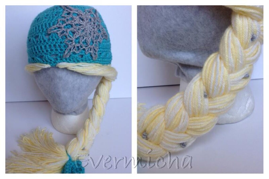 Rapunzel Ice Queen Crochet Hat Pattern Pattern Only Etsy