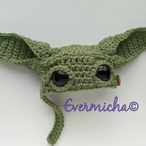 Baby Yoda Grogu Pet Hat Crochet Pattern image 2