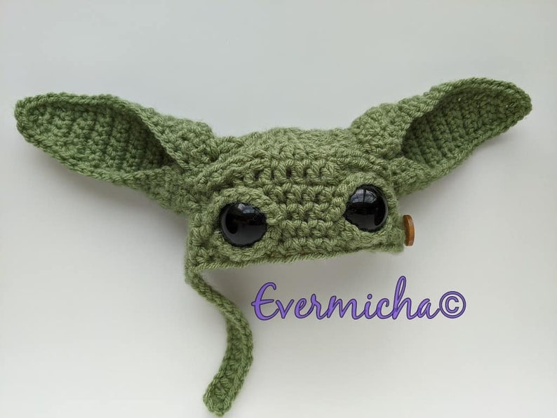 Baby Yoda Grogu Pet Hat Crochet Pattern image 2