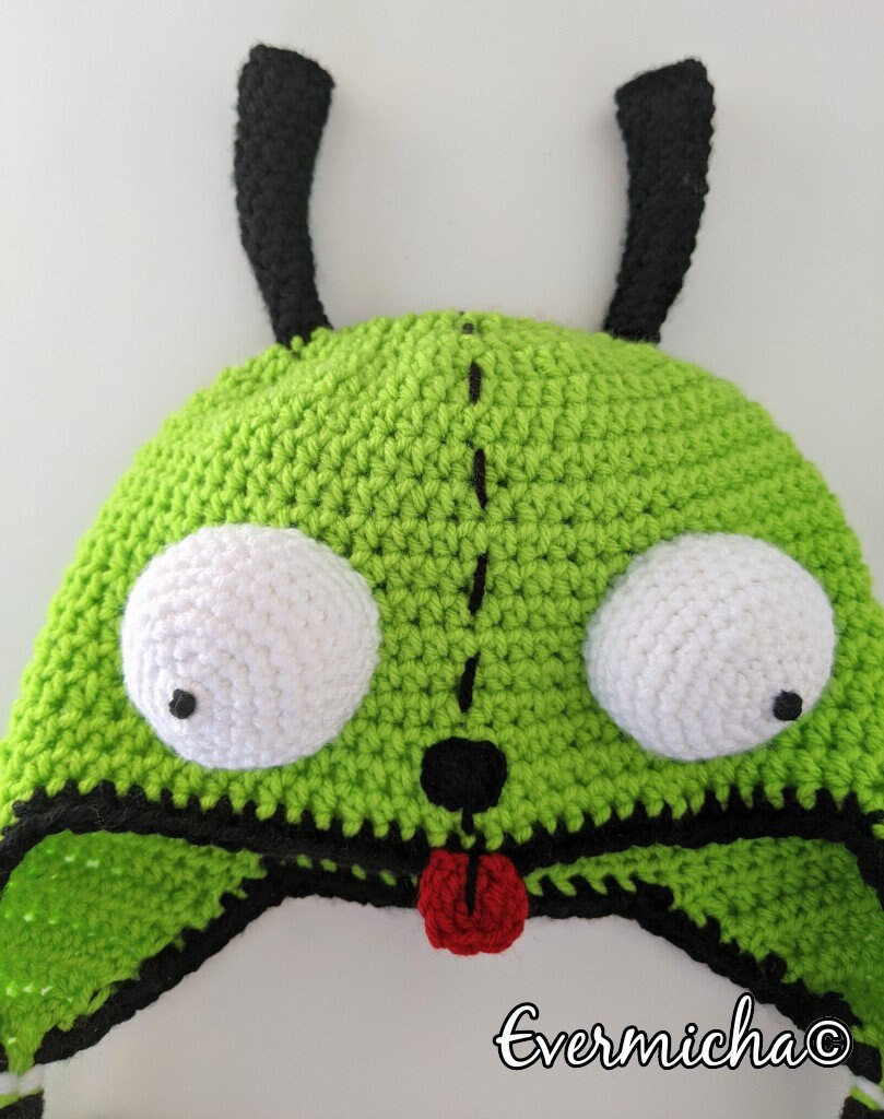 Green Alien Crochet Hat *pattern* Gir - Etsy