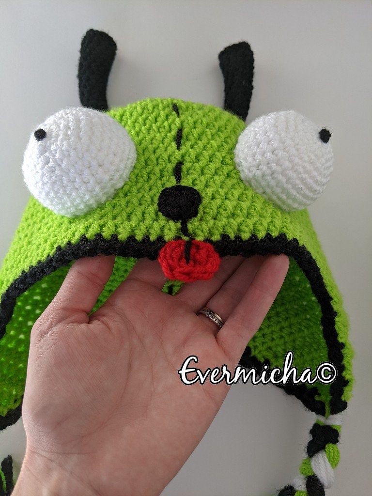 Green Alien Crochet Hat *pattern* Gir - Etsy