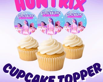 Décorations D'anniversaire Thème Kpop Demons Hunters - Kit Avec Décors Pour Gâteau, Cupcakes - Pour Fans Et Fêtes à Thème - 7