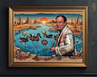Photo James Gandolfini (Les Soprano) - Réimpression Signée - Taille 8x11 - #2